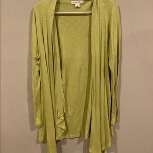 Green cardigan top
